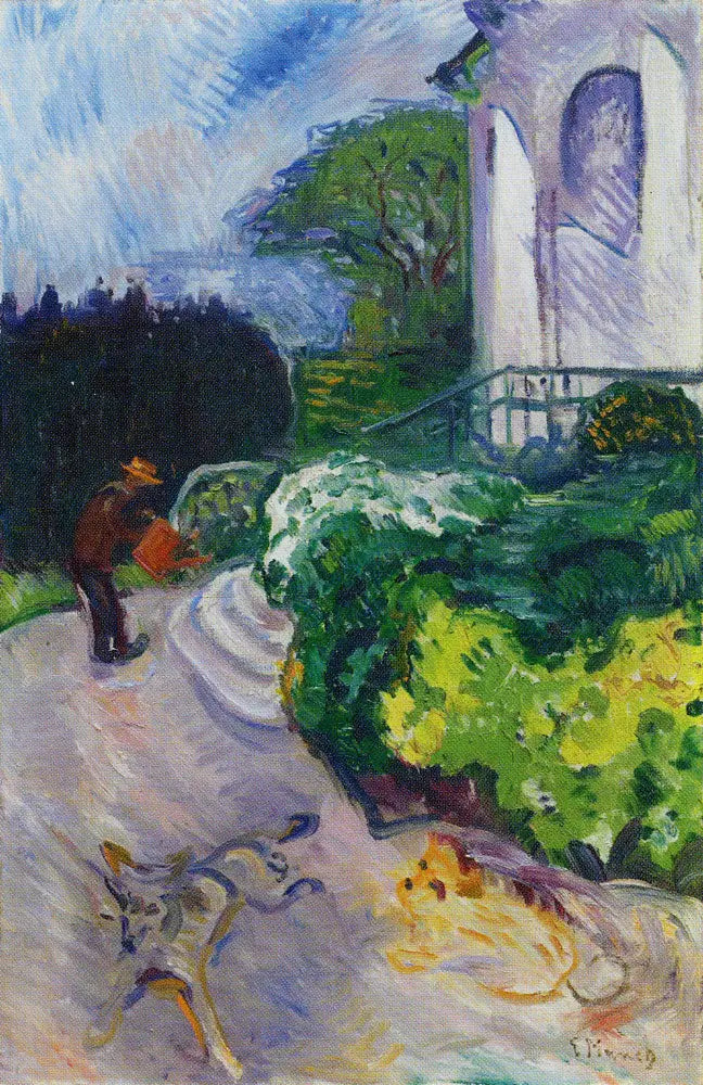 Jardinier danois le jardin du Dr. Linde - Edvard Munch