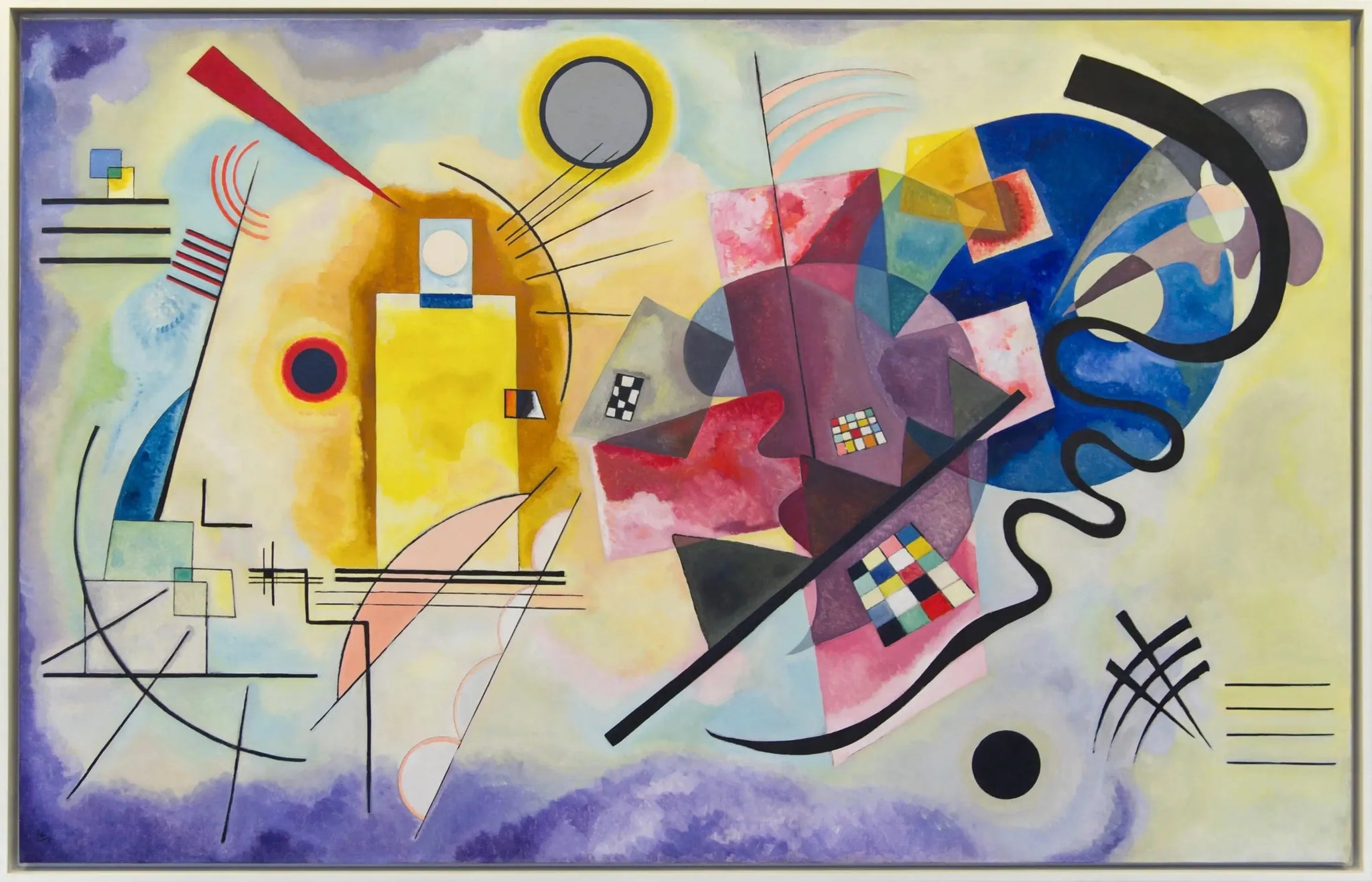 Jaune-rouge-bleu - Vassily Kandinsky image 1 reproduction de peinture à l’huile