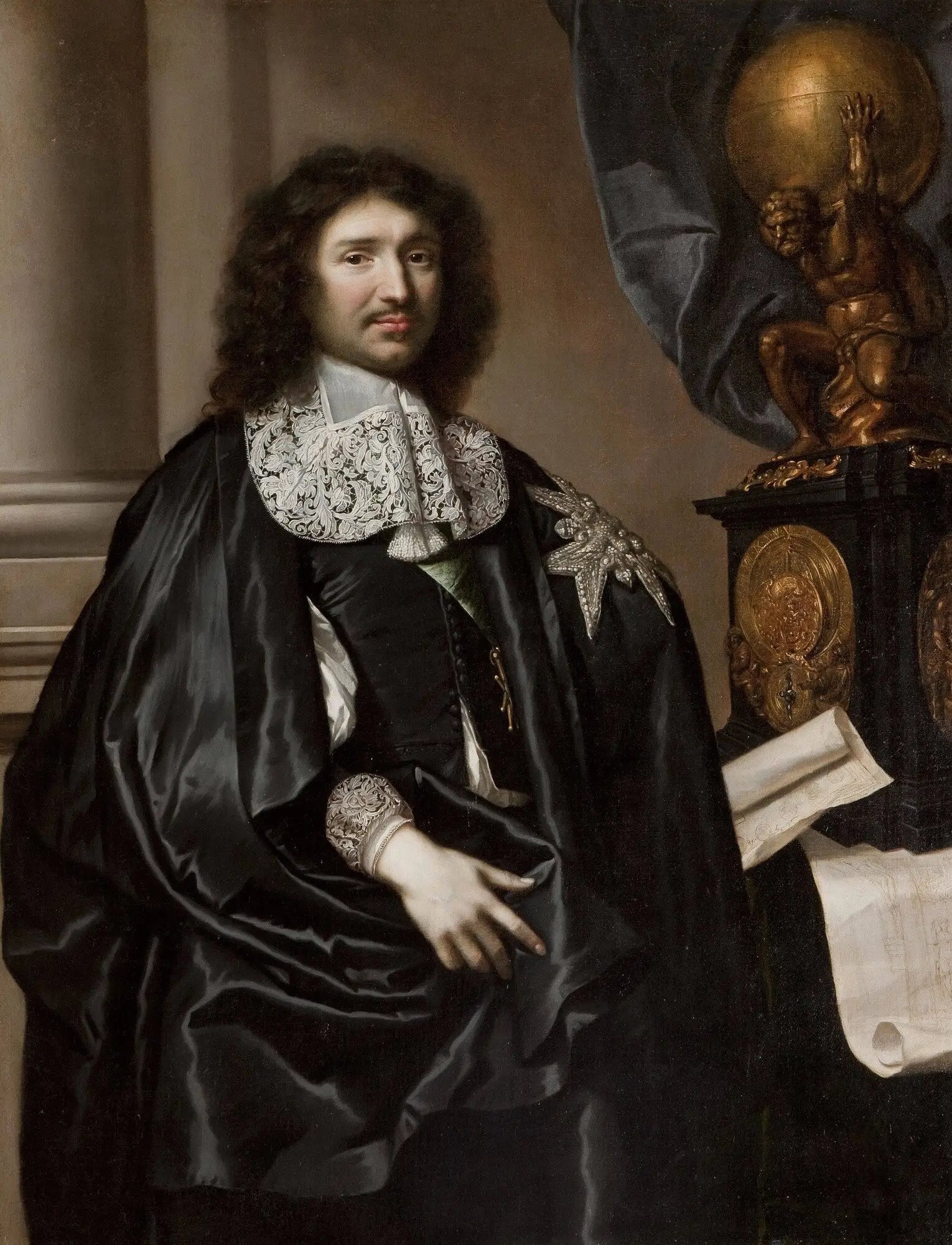 Jean-Baptiste Colbert (1619-1683) - Claude Lefèbvre image 1 tableau peint à l’huile sur toile