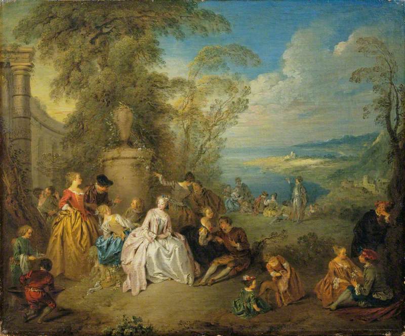 Fête galante avec musiciens - Jean-Baptiste Pater
