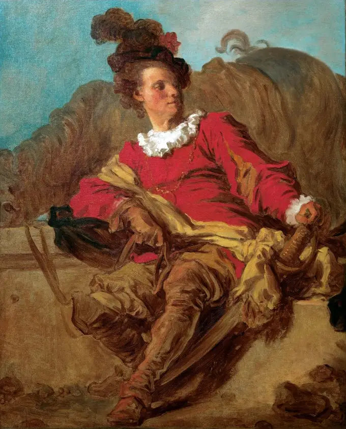 Jean-Claude Richard, abbé de Saint-Non - Jean-Honoré Fragonard image 1 copie de tableau peinte à la main
