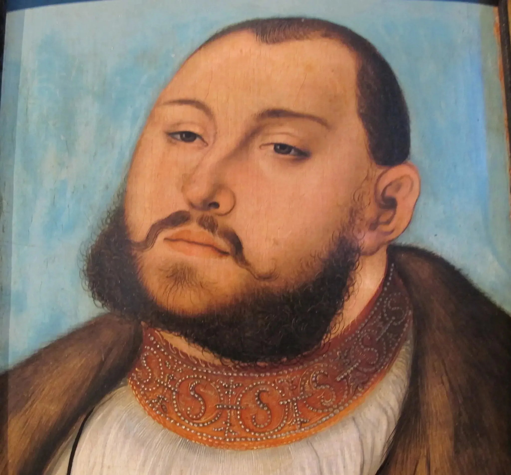 Jean-Frédéric le Magnanime, électeur de Saxe - Lucas Cranach the Elder image 1 reproduction artisanale de tableau