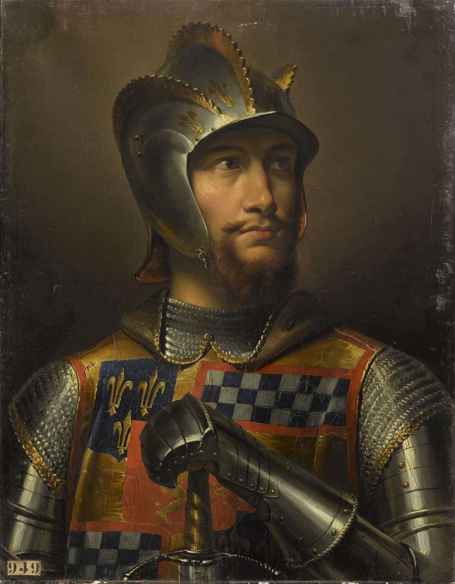 Jean II Stuart, connétable de Buchan (+ 1424) - Merry-Joseph Blondel image 1 reproduction de peinture à l’huile