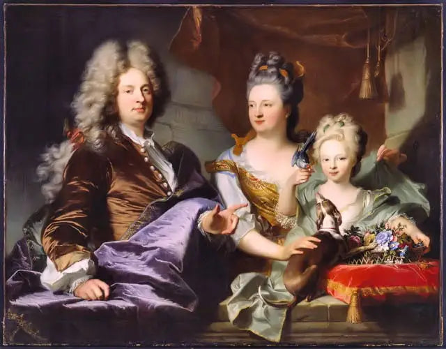 Jean Le Juge et sa famille - Hyacinthe Rigaud image 1 copie de tableau peinte à la main