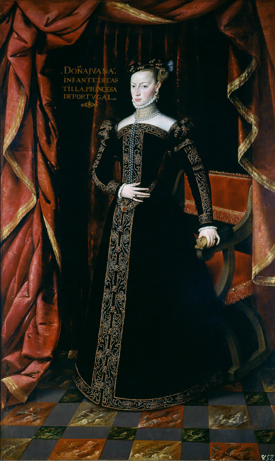 Jeanne d'Autriche, sœur de Philippe II, princesse du Portugal - Juan Pantoja de la Cruz