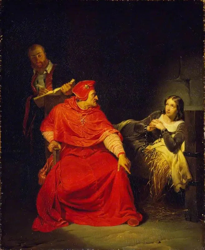 Jeanne d'Arc en prison - Paul Delaroche image 1 reproduction de peinture à l’huile