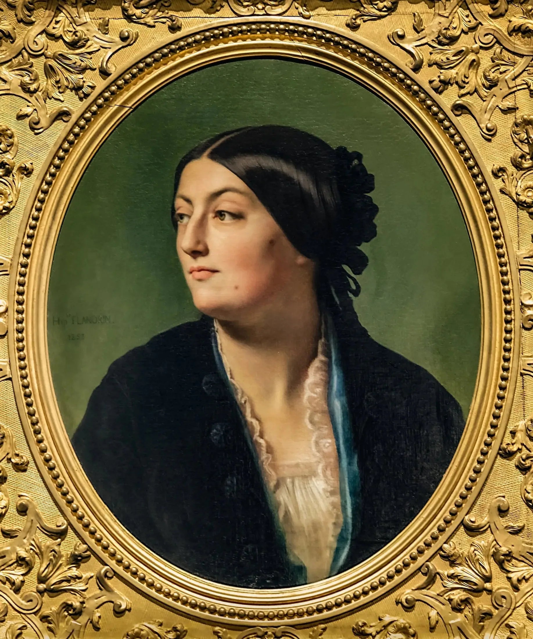Jeanne Élisabeth, dite Isabelle Hittorf - Hippolyte Flandrin image 1 reproduction artisanale de tableau
