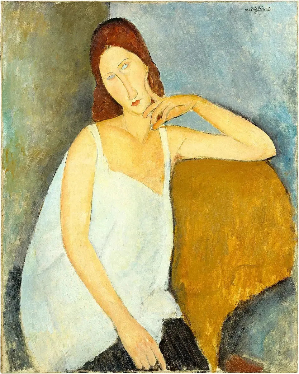 Jeanne Hébuterne aux épaules nues - Amedeo Modigliani image 1 reproduction réalisée par Alpha Reproduction