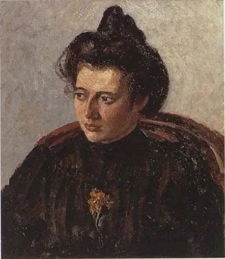 Jeanne Pissarro dit Cocotte, au chignon - Camille Pissarro