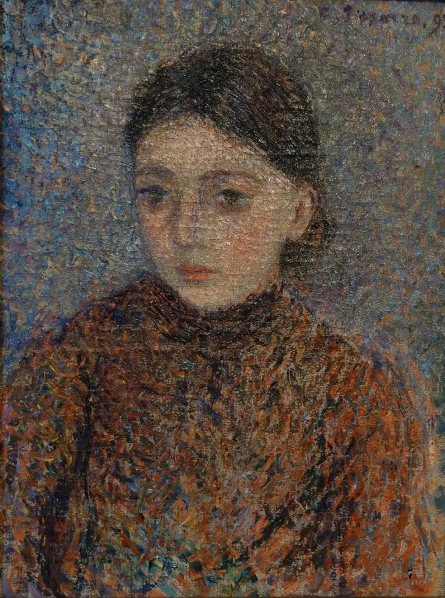 Jeanne Pissarro, dite Cocotte, en buste - Camille Pissarro