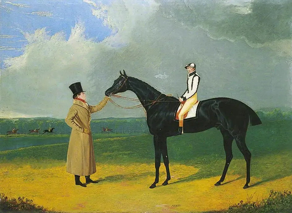 Jerry', vainqueur du St Leger, 1824 - John Frederick Herring, Sr. image 1 reproduction artisanale de tableau