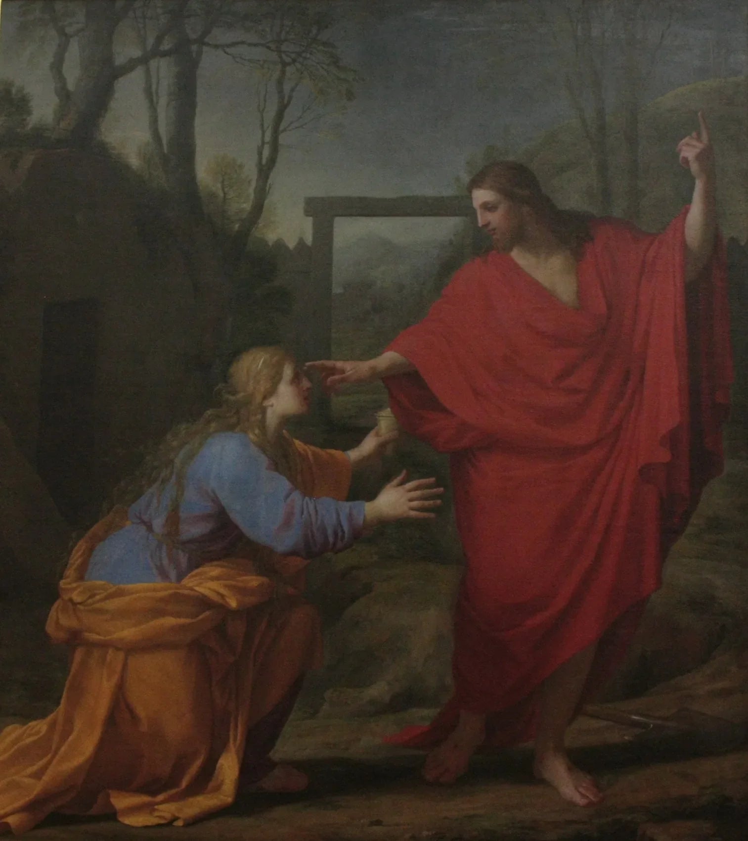 Jésus apparaît à la Madeleine - Eustache Le Sueur image 1 copie peinte à la main à l’huile