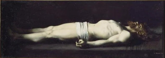 Jésus au tombeau - Jean-Jacques Henner image 1 copie de tableau peinte à la main