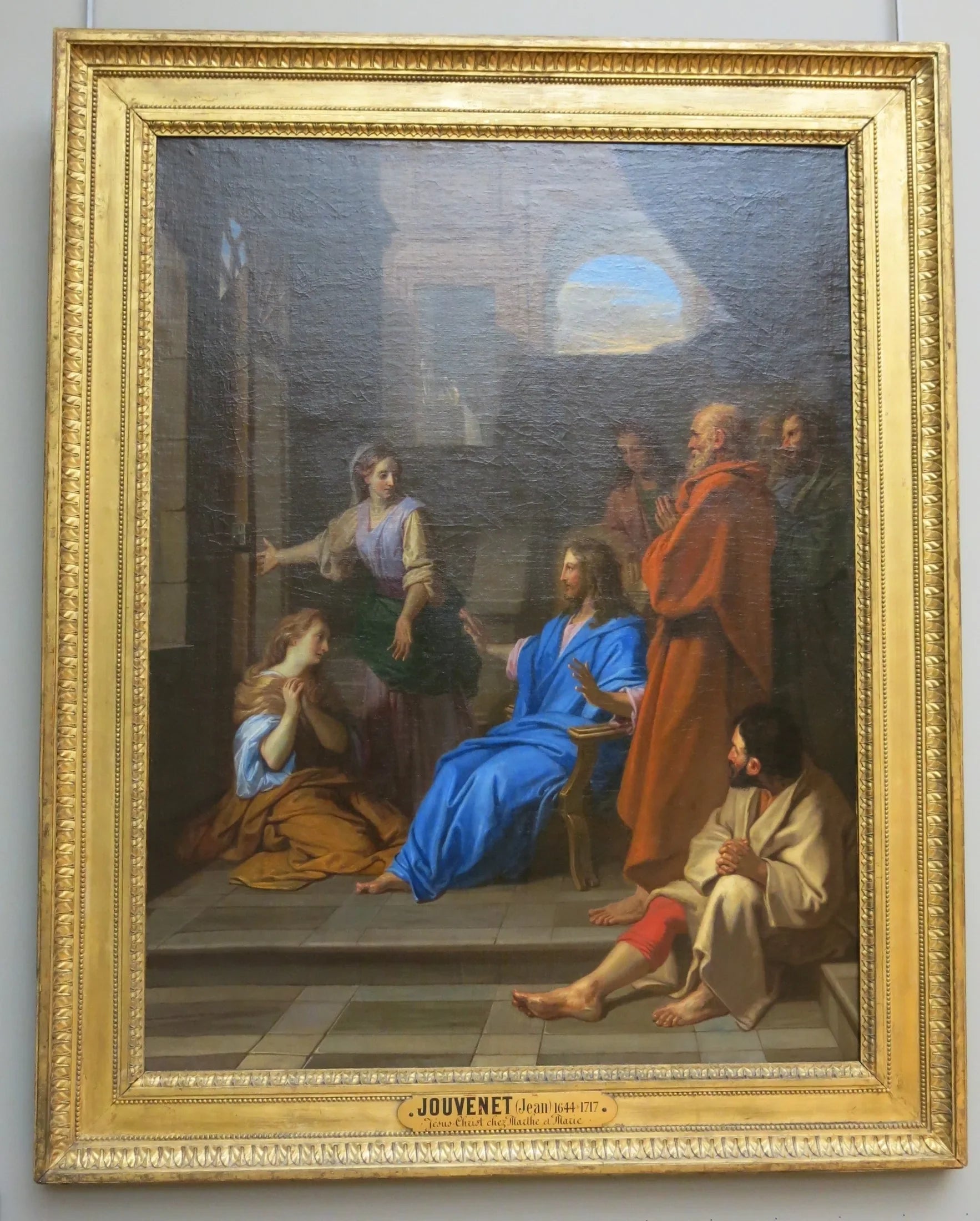 Jésus-Christ chez Marthe et Marie - Jean-Baptiste Jouvenet image 1 reproduction de peinture à l’huile