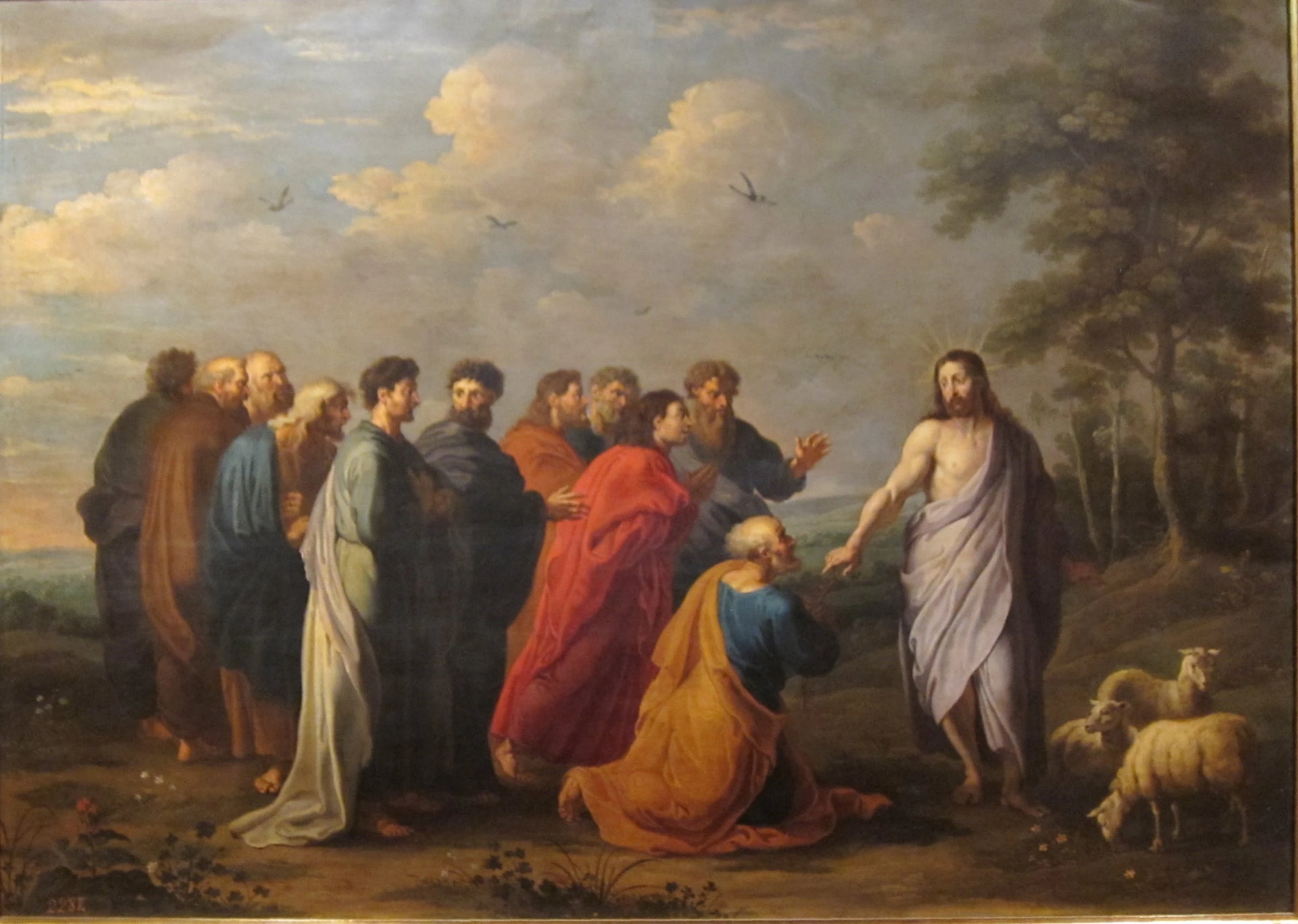Jésus Christ donnant les clés à Saint Pierre - Willem van Herp