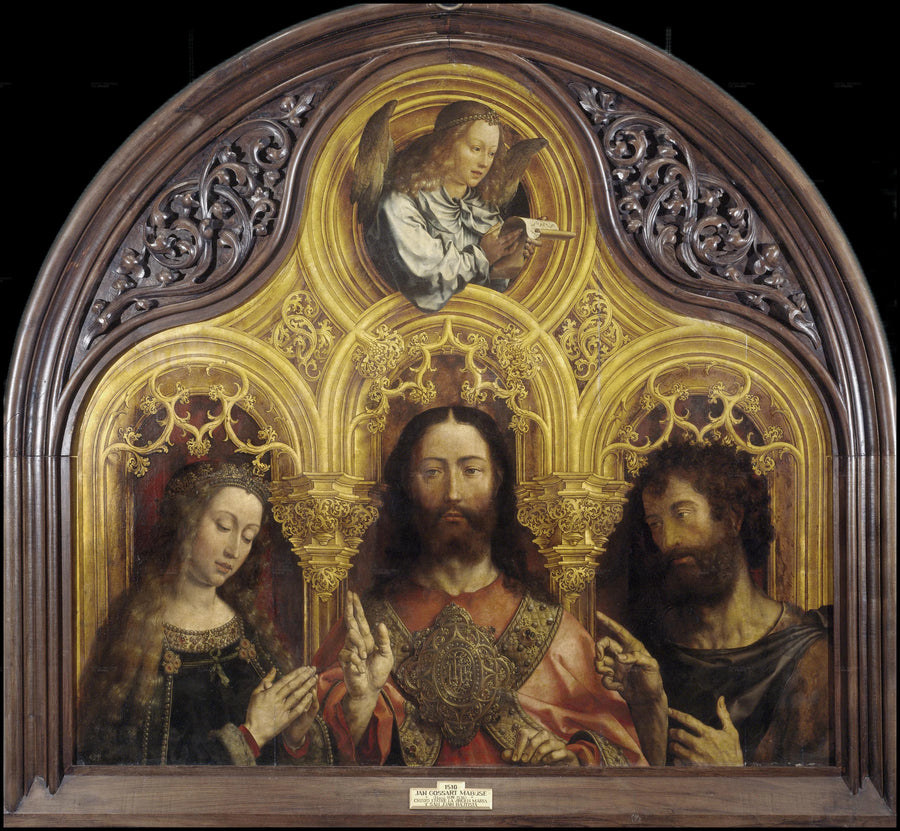 Jésus-Christ entre la Vierge Marie et Saint Jean-Baptiste - Jan Mabuse
