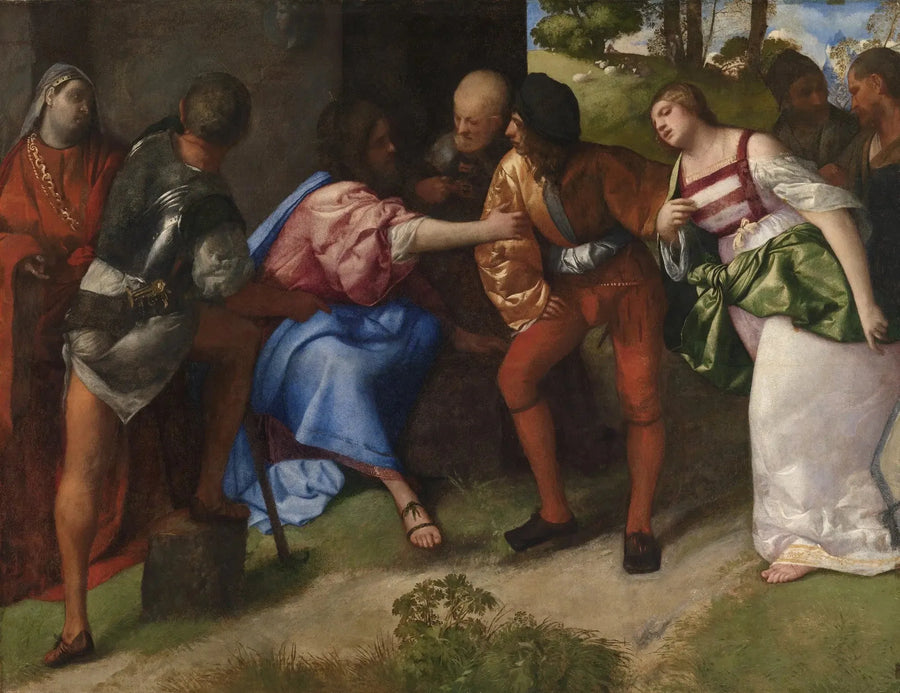 Jésus et la femme adultère - Titian