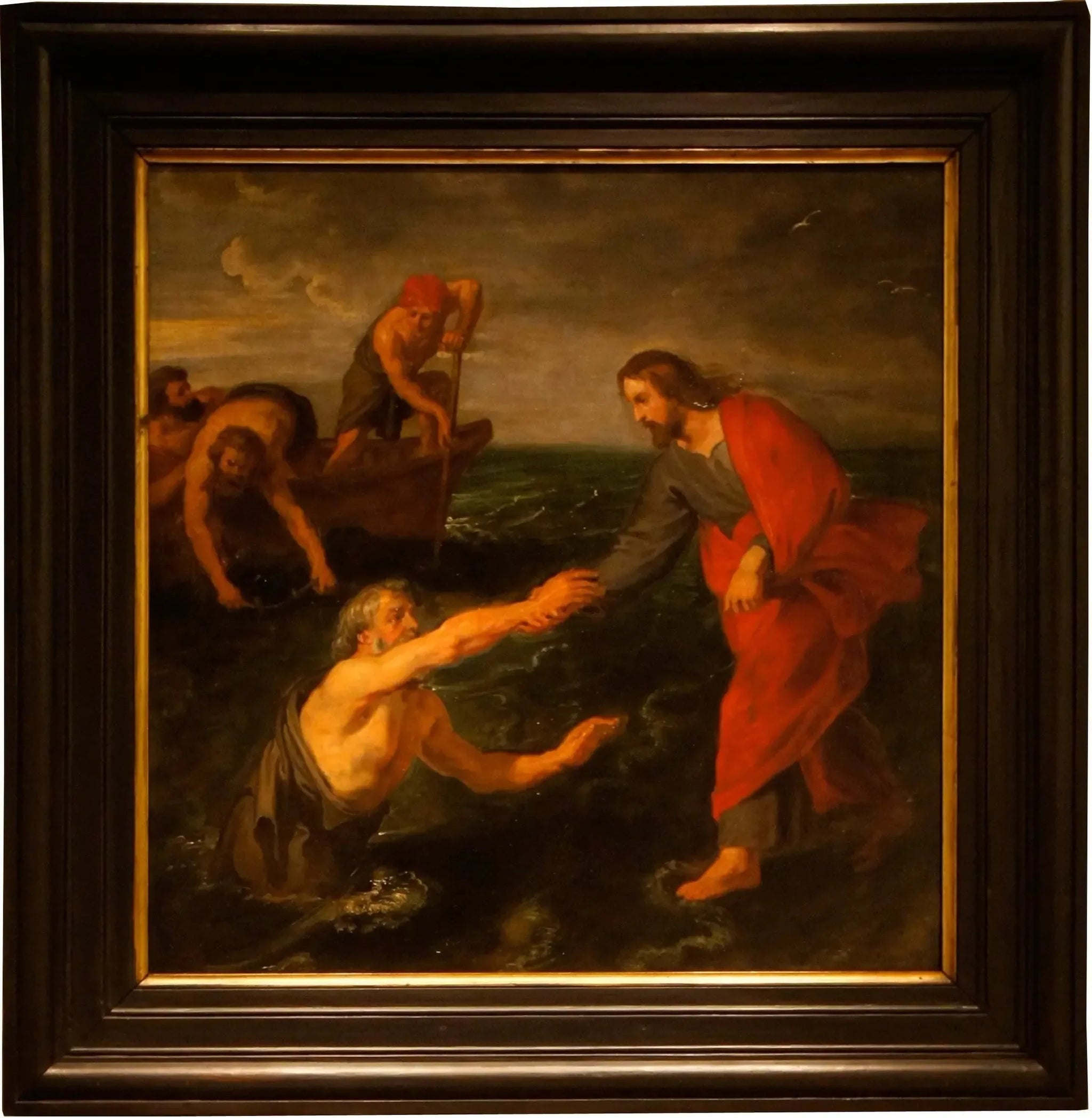 Jésus marchand sur les eaux - Peter Paul Rubens image 1 copie de tableau peinte à la main