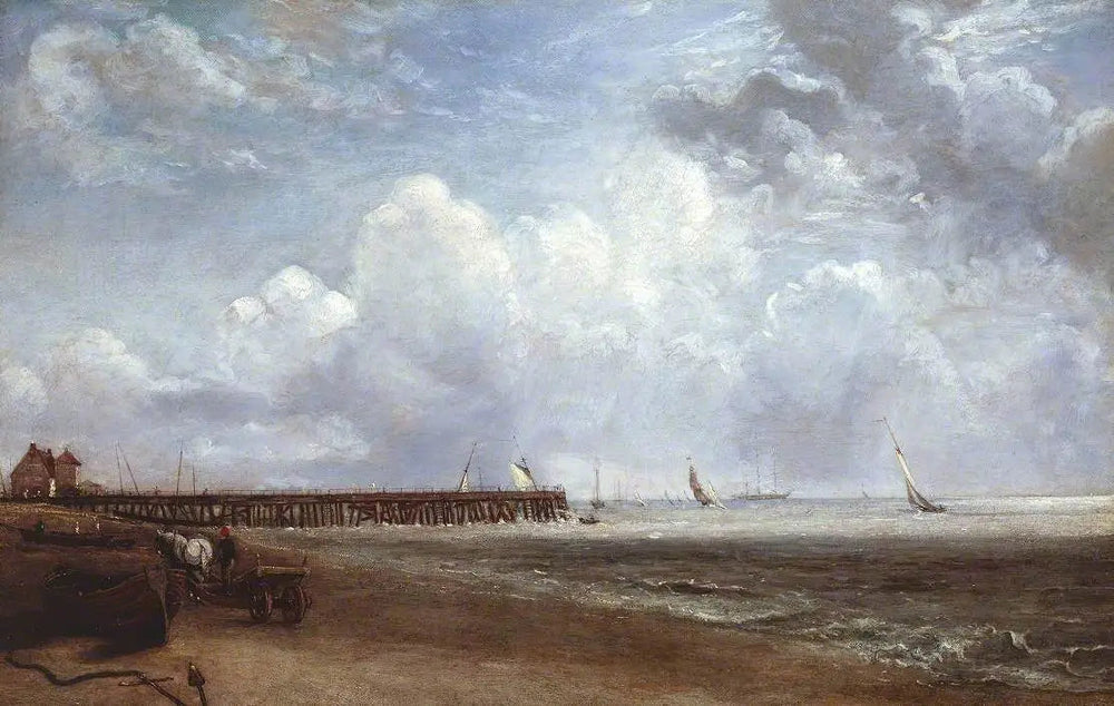 Jetée de Yarmouth - John Constable image 1 copie de tableau peinte à la main