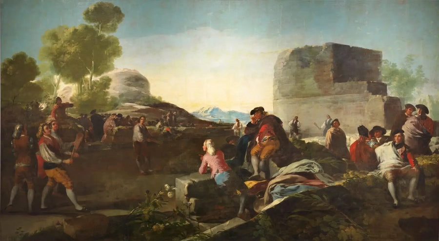 jeu de balle avec raquette - Francisco de Goya