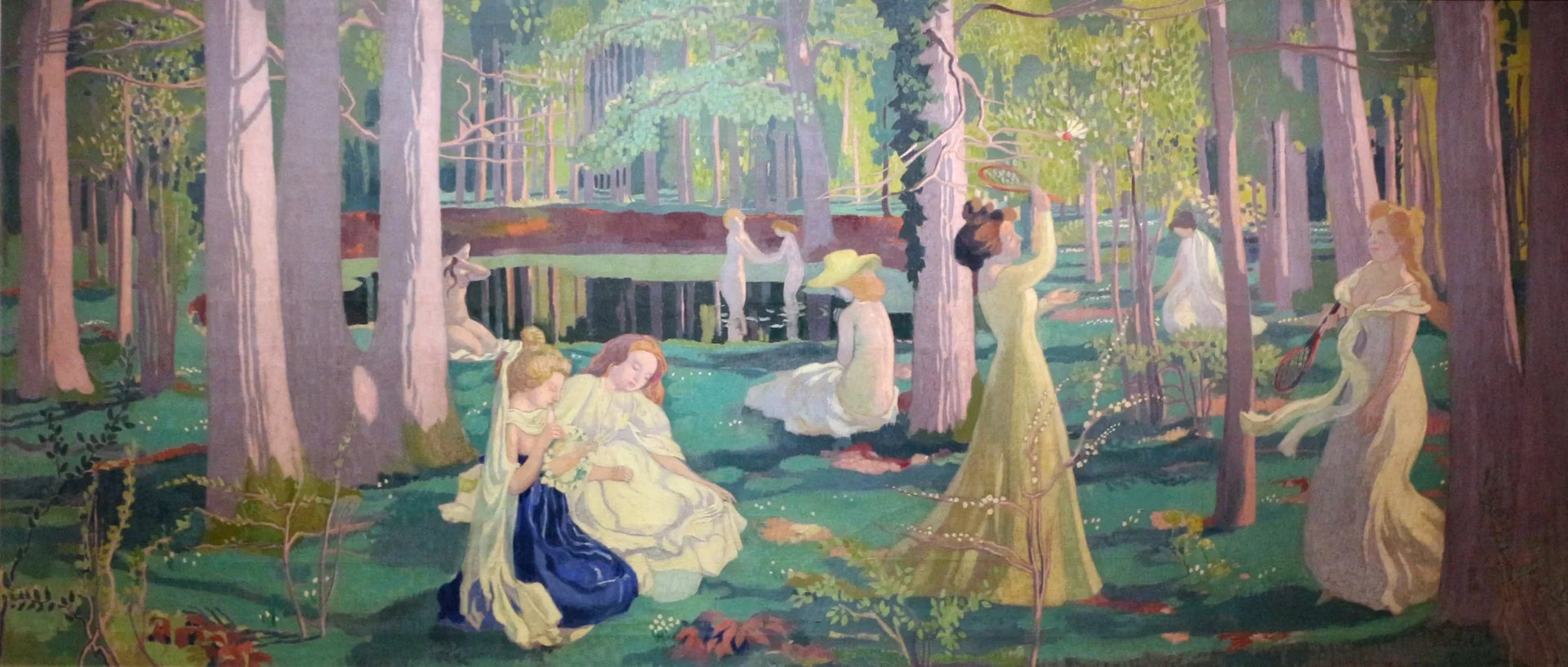 Jeu de volant - Maurice Denis image 1 reproduction de peinture à l’huile