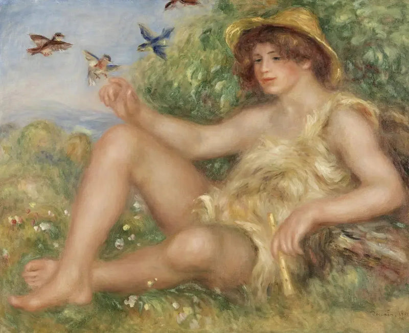 Jeune berger au repos (Portrait d'Alexander Thurneyssen) - Pierre-Auguste Renoir