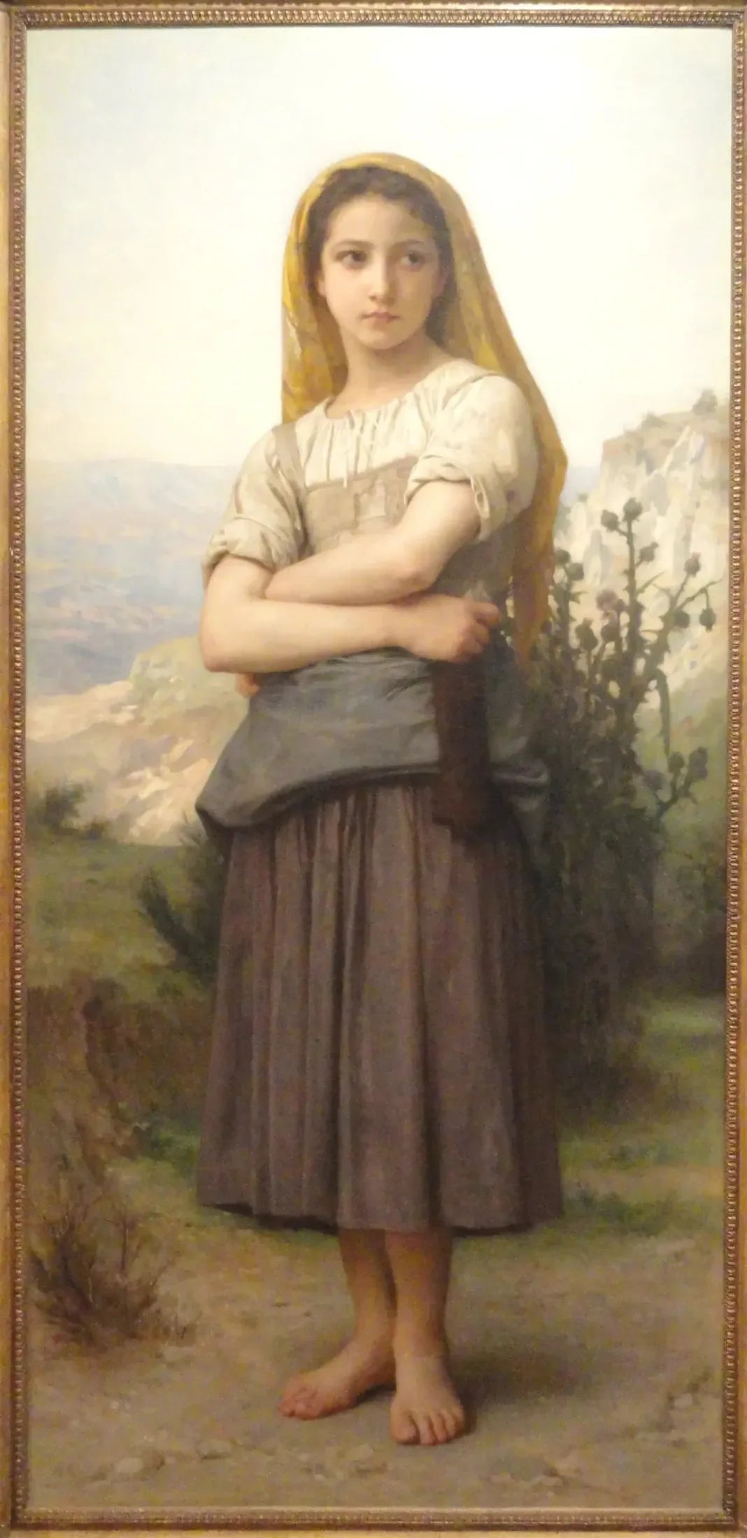 Jeune bergère - Bouguereau image 1 tableau peint à l’huile sur toile