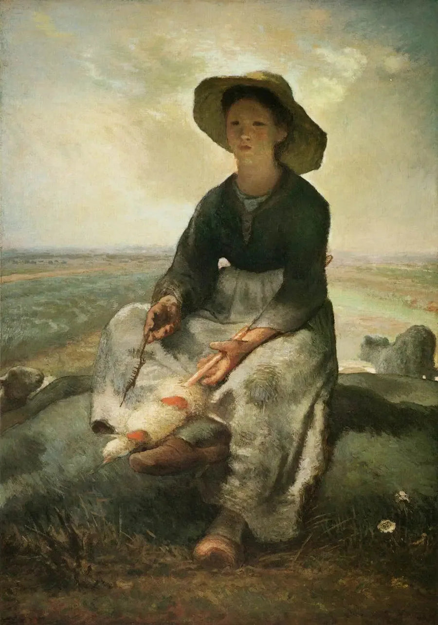 Jeune bergère - Jean-François Millet