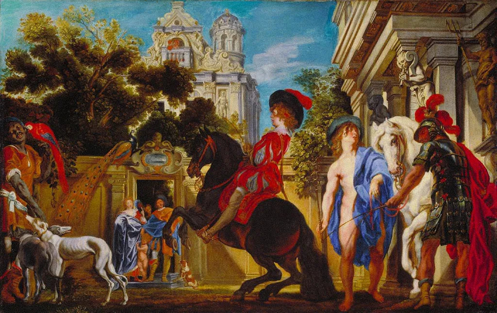 Jeune cavalier en levade - Jacob Jordaens image 1 reproduction d’œuvre d’art à l’huile