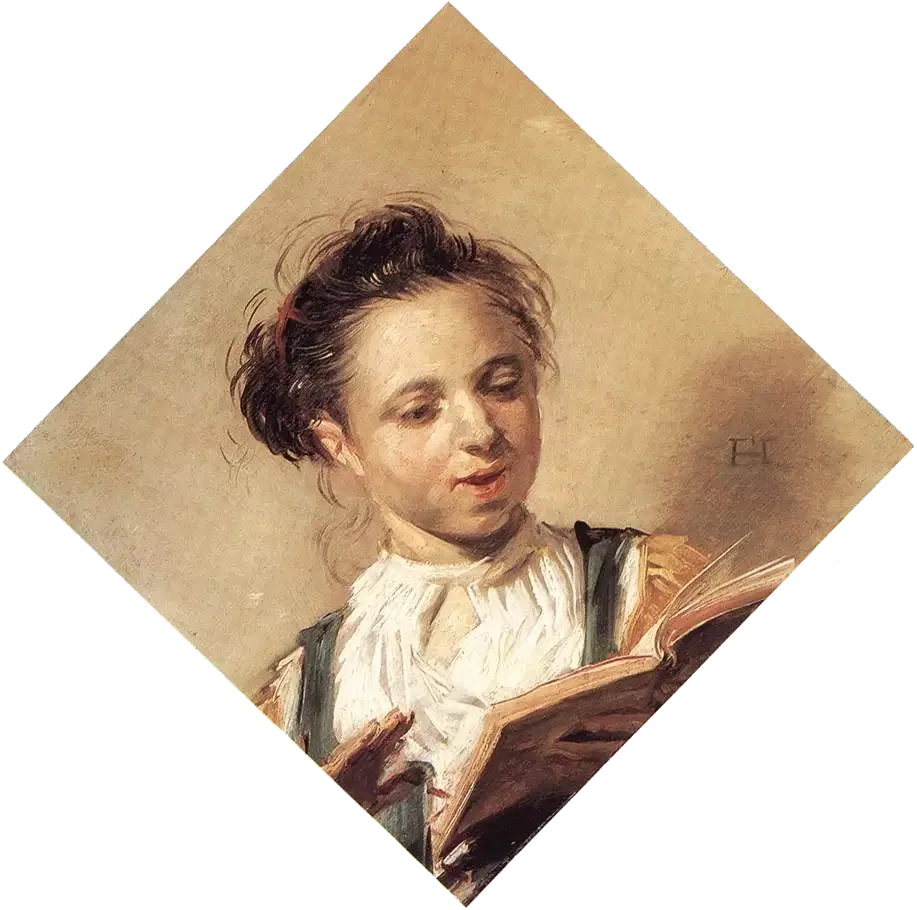 Jeune chanteuse - Frans Hals image 1 reproduction d’œuvre d’art à l’huile