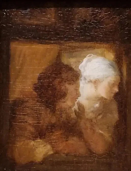 Jeune couple à la fenêtre - Jean-Honoré Fragonard