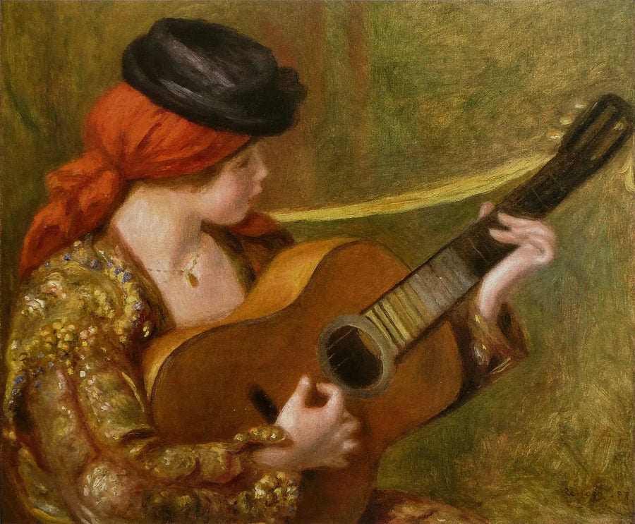 Jeune Espagnole à la guitare - Pierre-Auguste Renoir