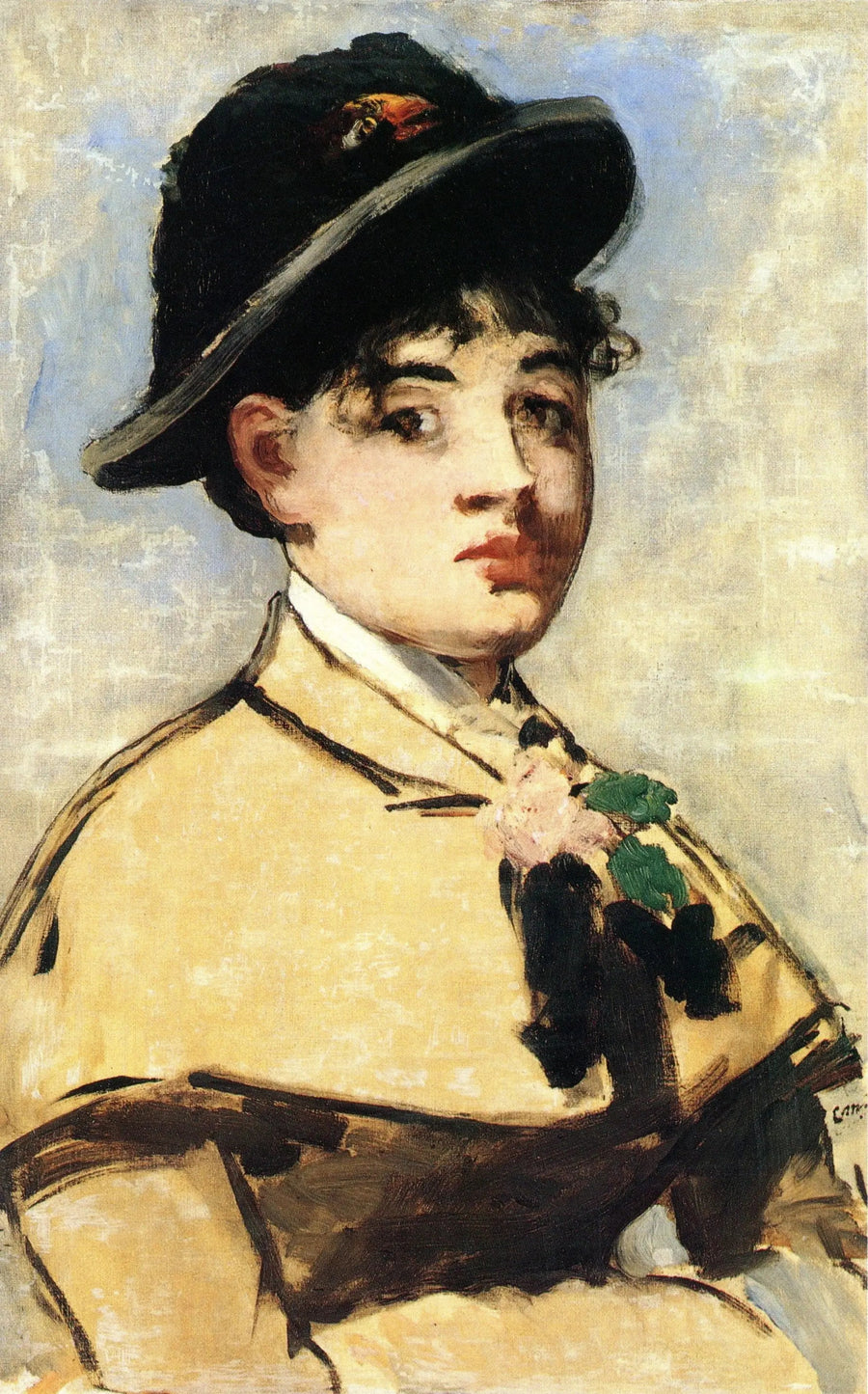 Jeune femme à la pèlerine - Édouard Manet
