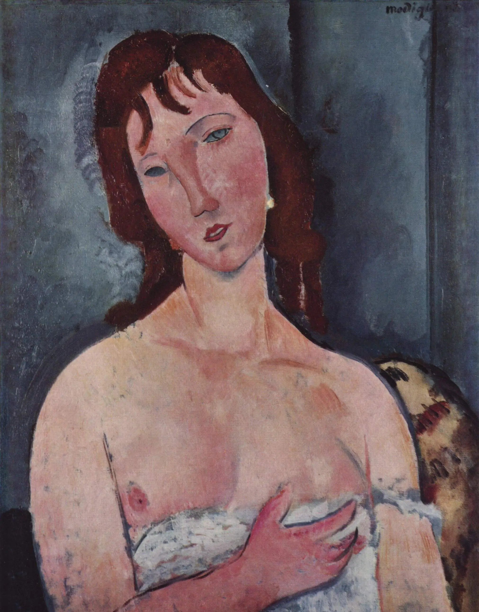 Jeune Femme - Amedeo Modigliani image 1 copie de tableau peinte à la main