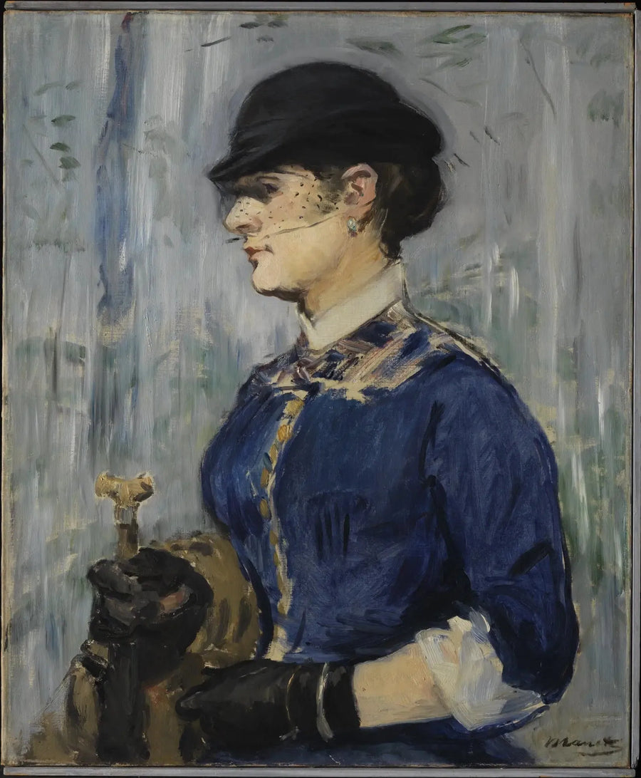 Jeune femme au chapeau rond - Édouard Manet
