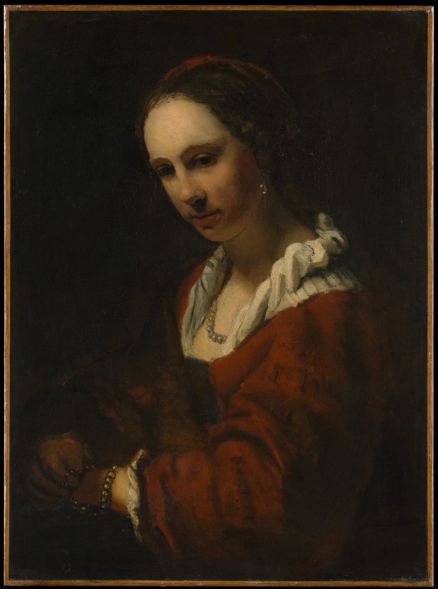Jeune Femme au collier de perles - Willem Drost
