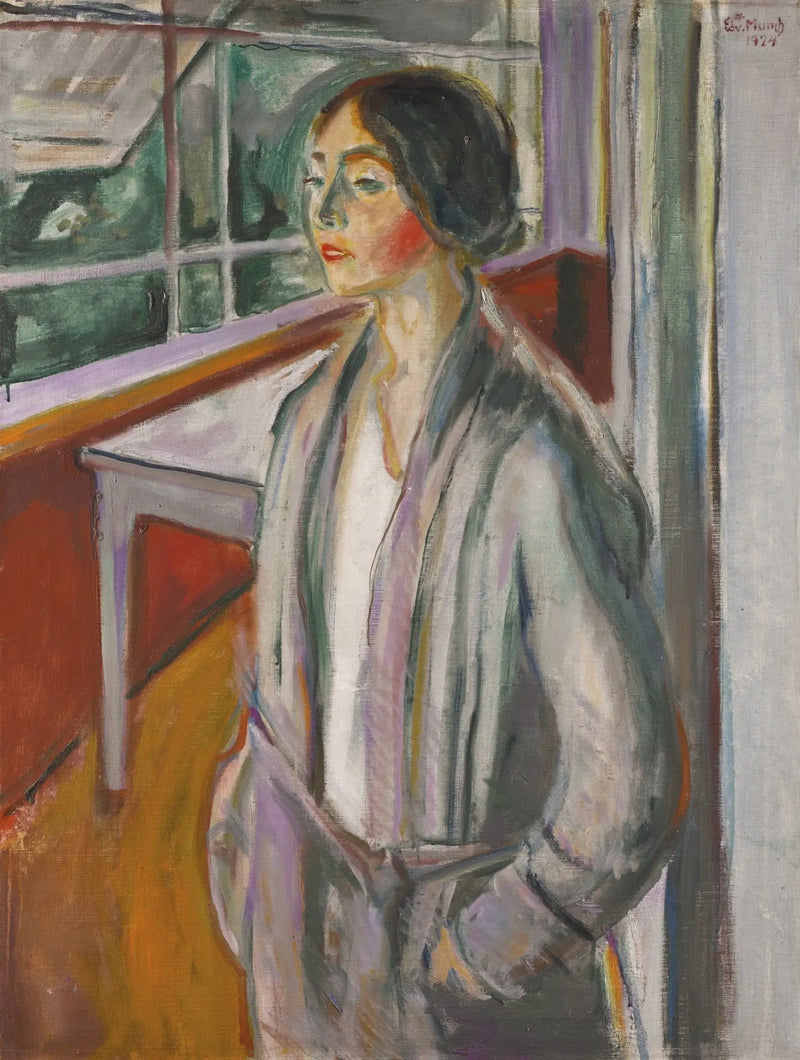 Jeune Femme dans la véranda - Edvard Munch
