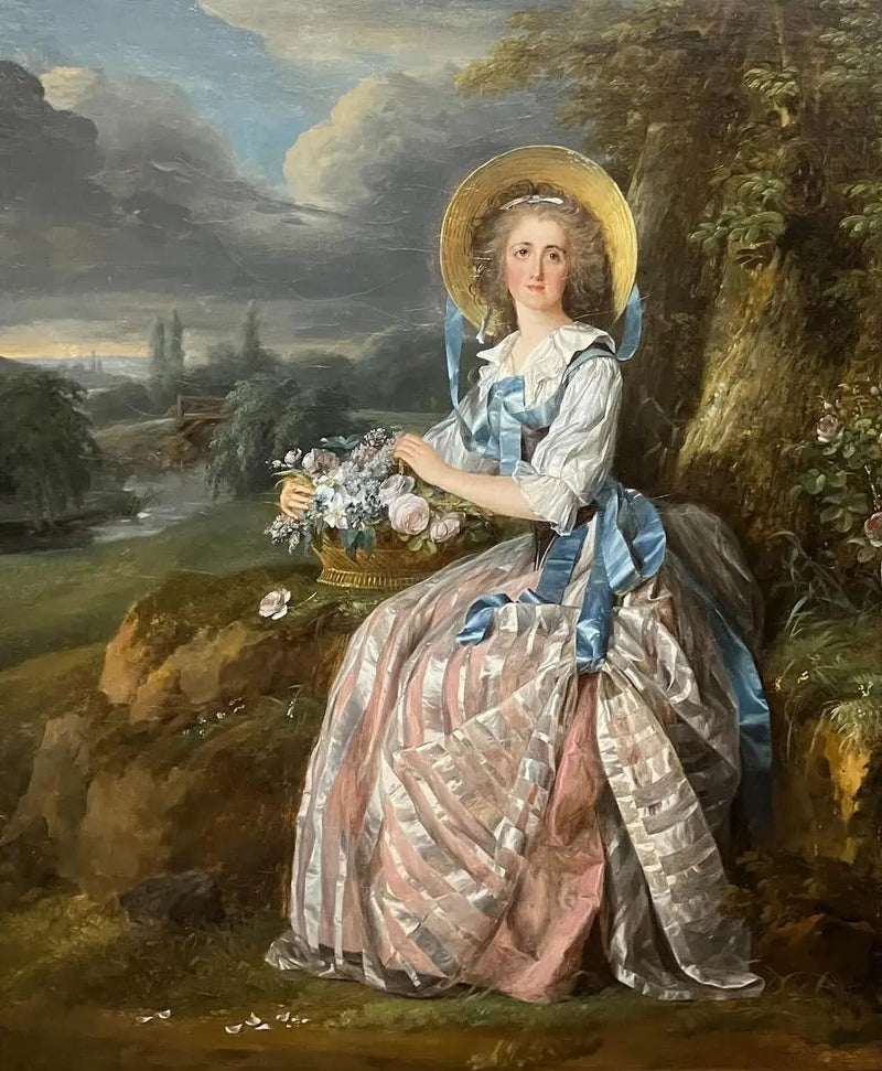 Jeune femme dans un paysage - Marie-Guillemine Benoist