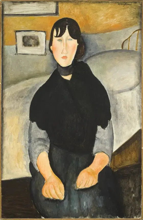 Jeune Femme du peuple - Amedeo Modigliani image 1 reproduction artisanale de tableau