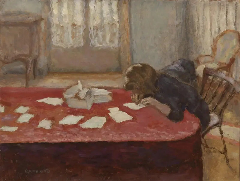 Jeune femme écrivant - Pierre Bonnard