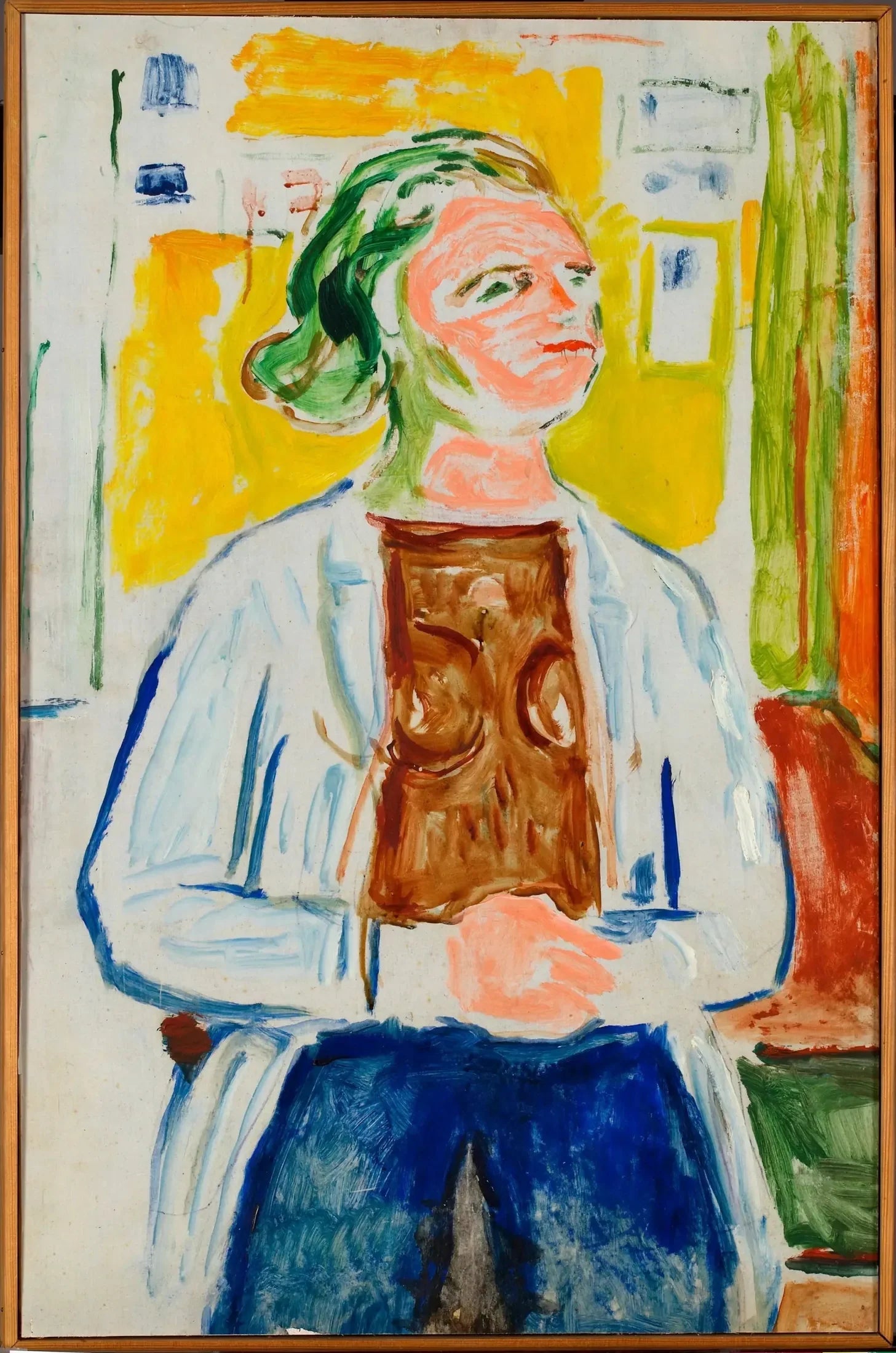 Jeune Femme - Edvard Munch image 1 tableau peint à l’huile sur toile