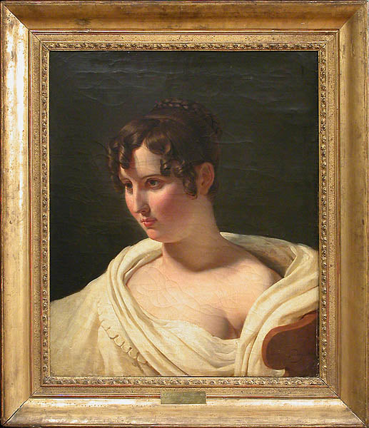 Jeune femme en buste - Pierre-Narcisse Guérin image 1 tableau peint à l’huile sur toile