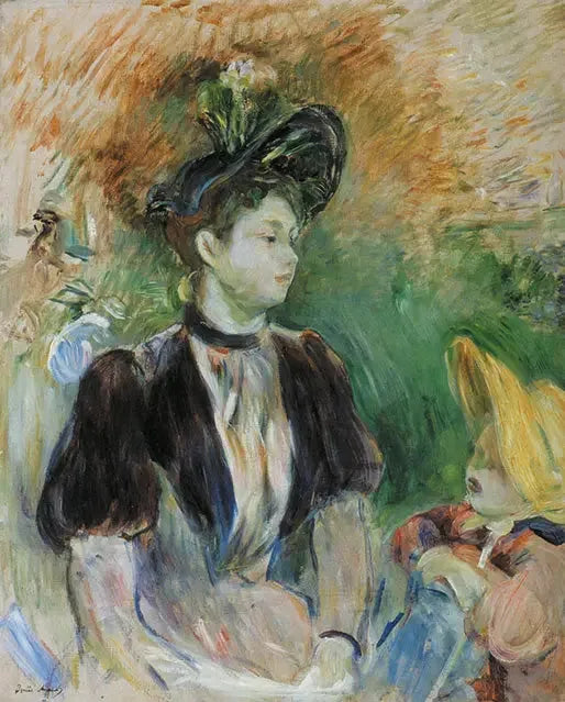 Jeune femme et enfant - Berthe Morisot