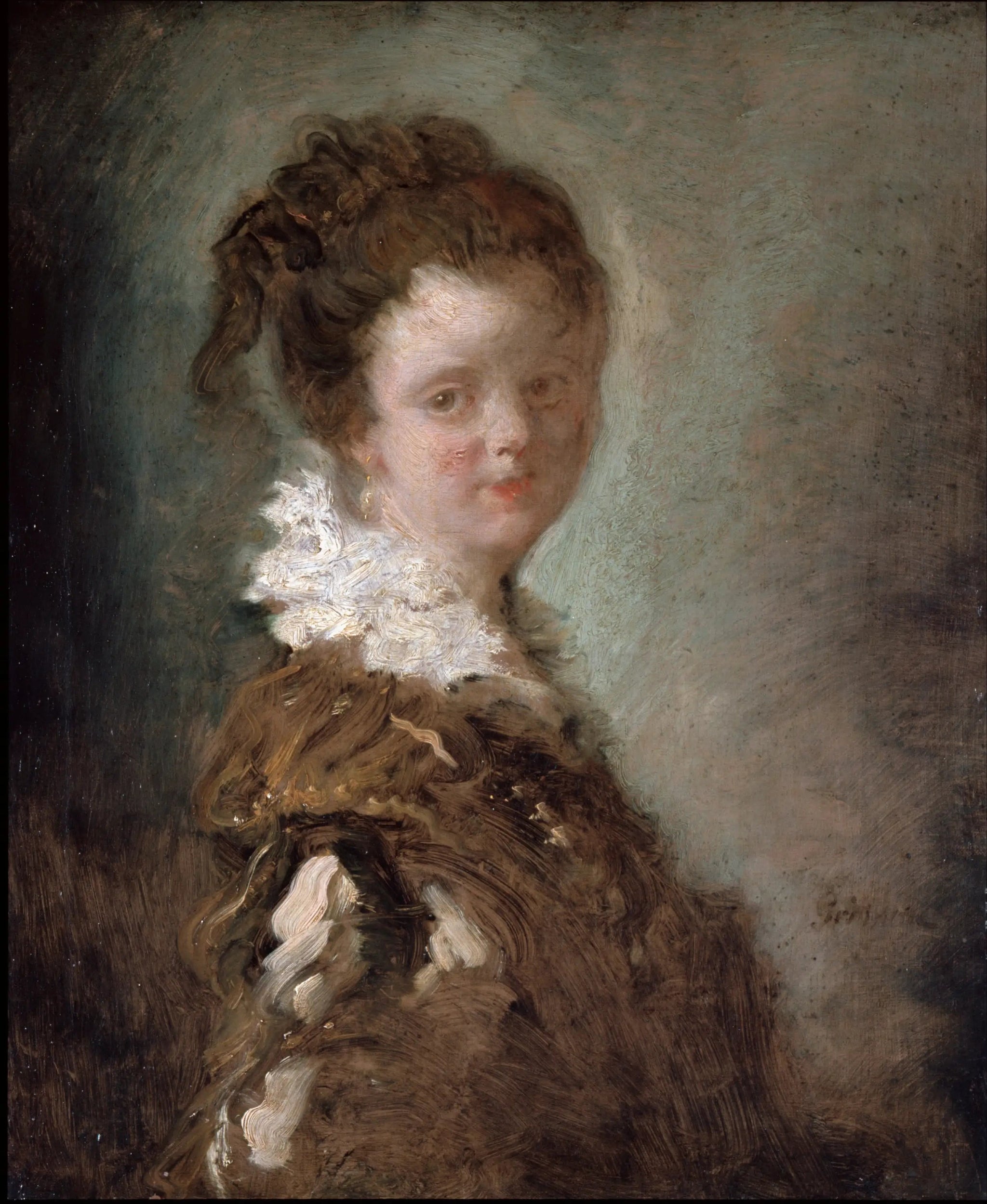Jeune femme - Jean-Honoré Fragonard image 1 reproduction réalisée par Alpha Reproduction