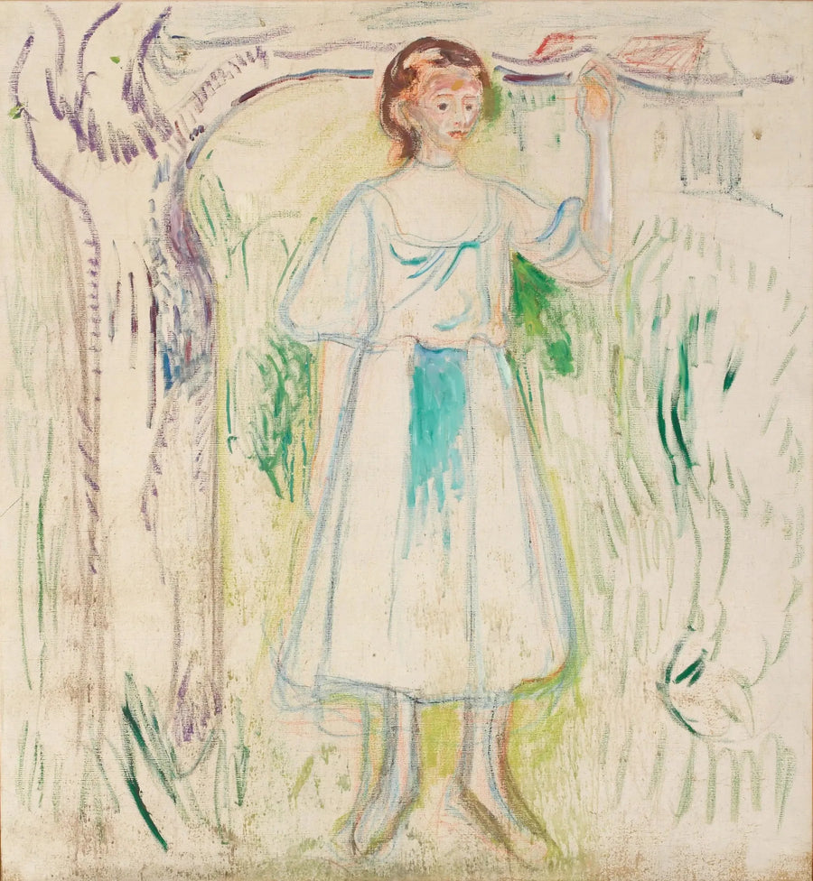 Jeune femme sous un arbre - Edvard Munch