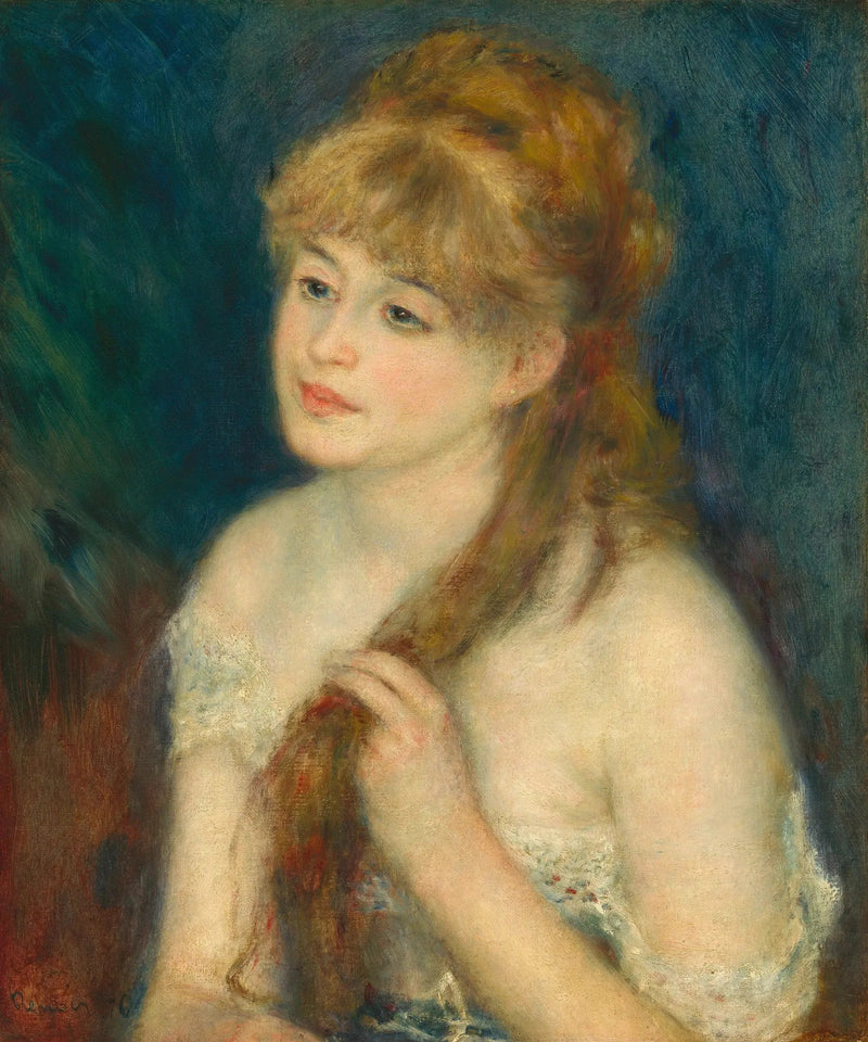 Jeune femme tressant ses cheveux - Pierre-Auguste Renoir
