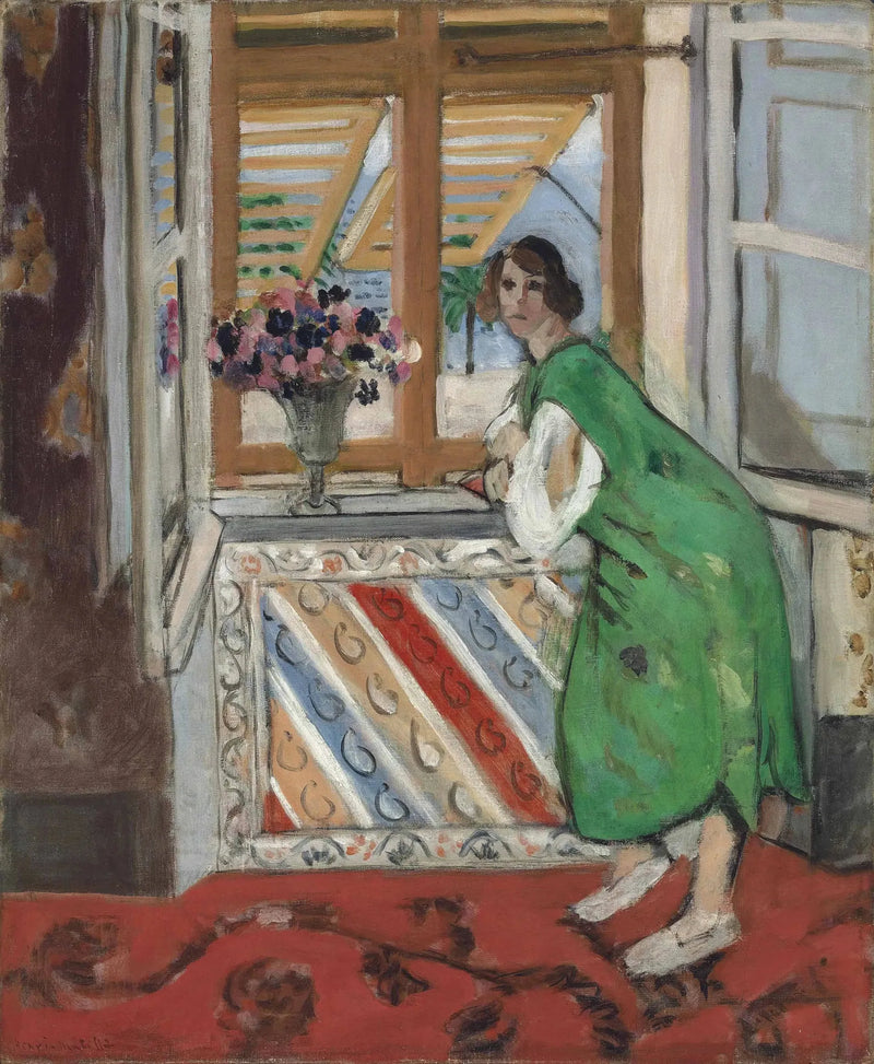 Jeune fille à la mauresque, robe verte - Henri Matisse