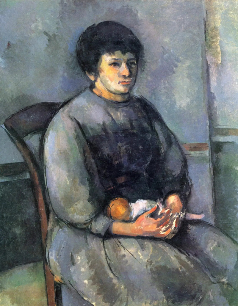 Jeune fille à la poupée - Paul Cézanne