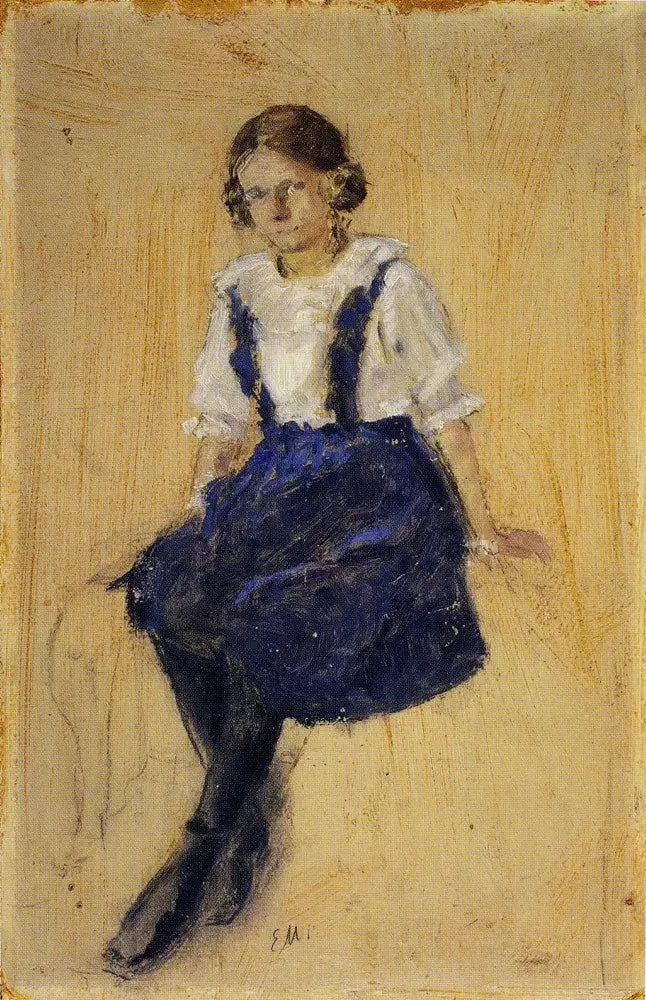 Jeune Fille assise - Edvard Munch