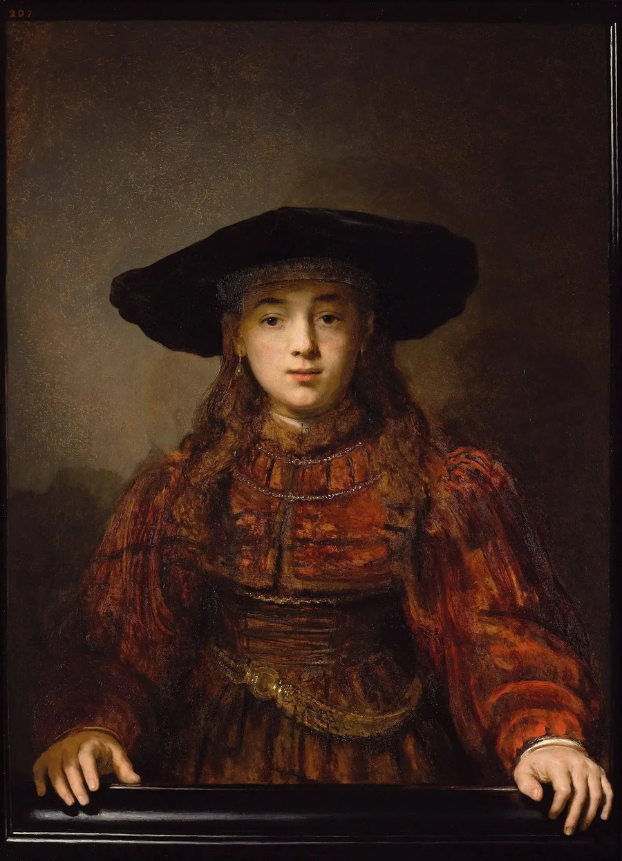 Jeune Fille au cadre - Rembrandt